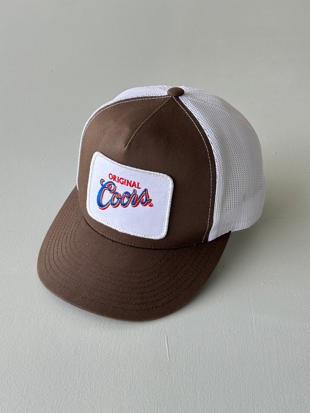 Brown / White Original Coors 90's Vintage Foam and Mesh SnapBack Trucker Cap