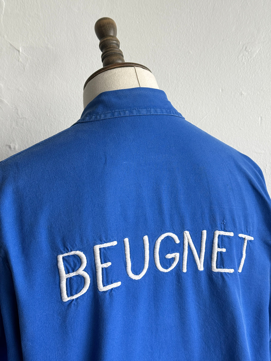 Blue French Beugnet 1960s Vintage Workwear Chore Jacket CH557 - Medium