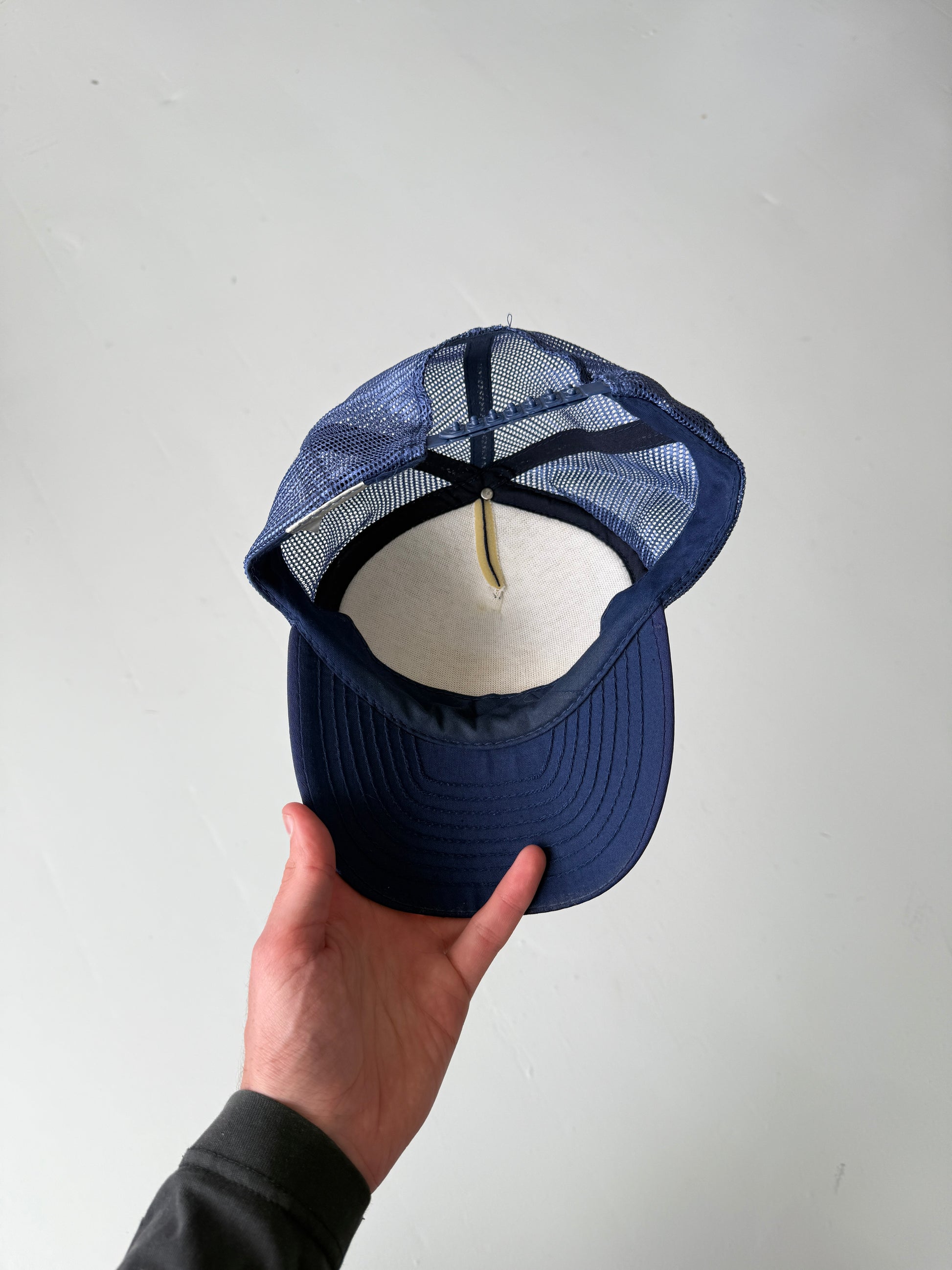 Navy Blue Ability Welding Vintage Foam and Mesh SnapBack Trucker Cap