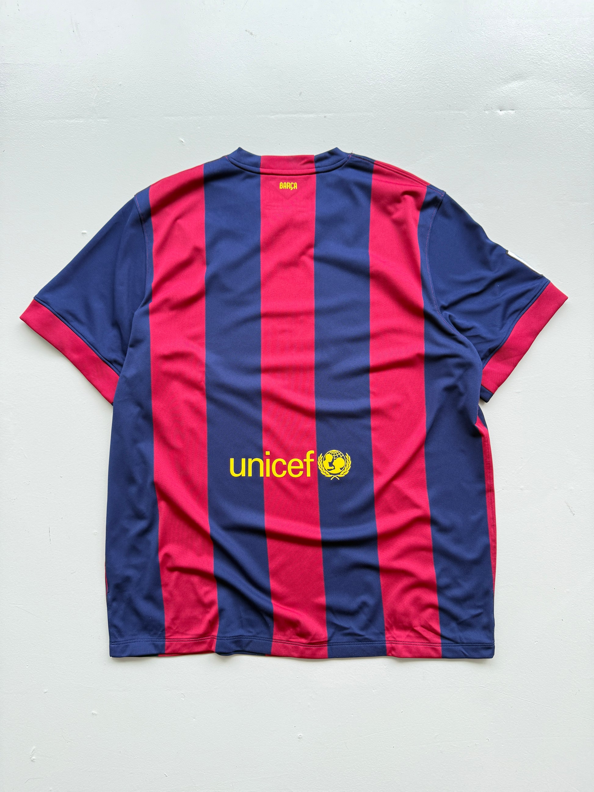Nike FC Barcelona Qatar Airways 2014 Home Football Shirt - 2XL