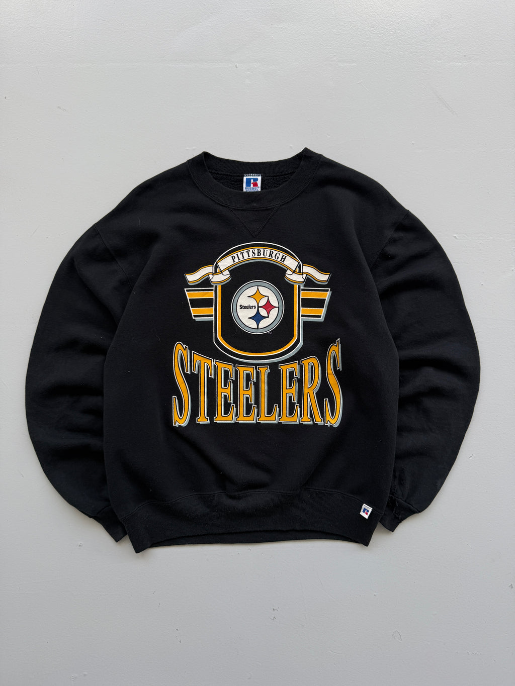 Russell Athletic Pittsburgh Steelers 90's Vintage NFL Sweatshirt - Small