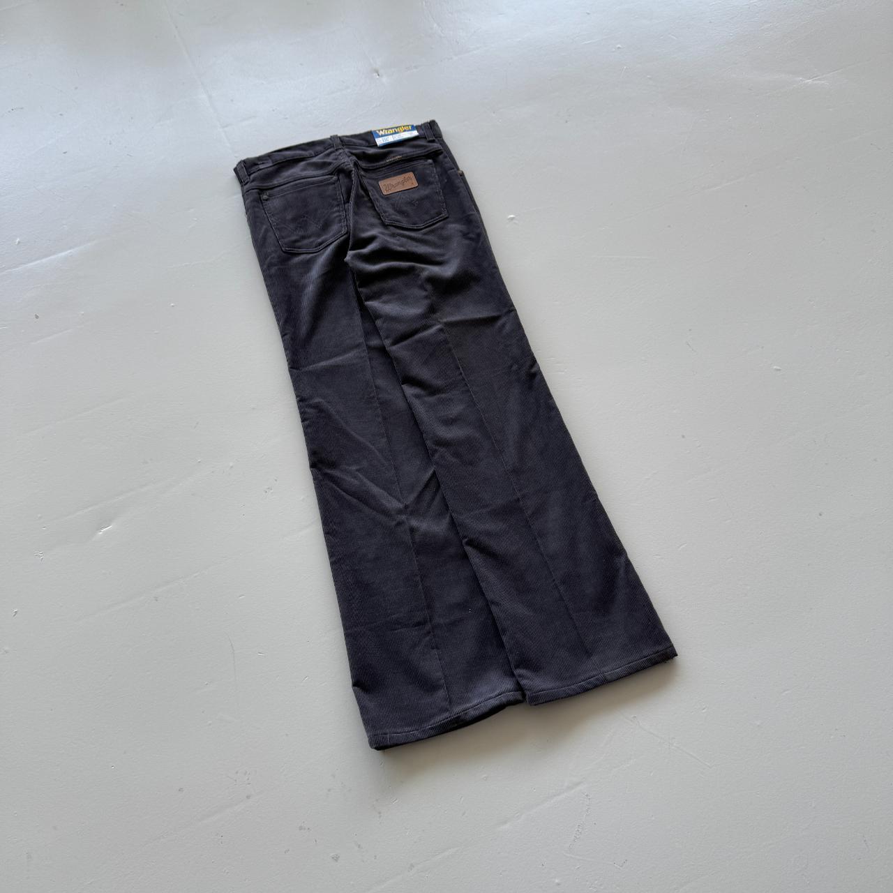 Grey Wrangler Corduroy 80's Vintage Boot Cut Jeans - 26” x 29”