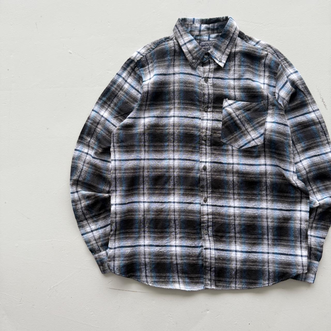 Blue Jackson Hole 00’s Vintage Flannel Long Sleeve Shirt - Medium