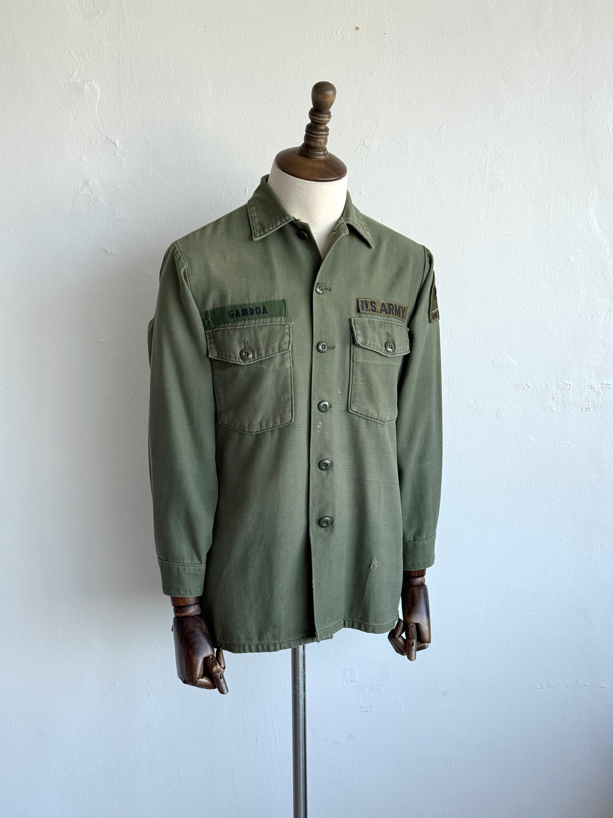 U.S. Army Gamboa Vintage 1960's Military Utility Shirt - Small