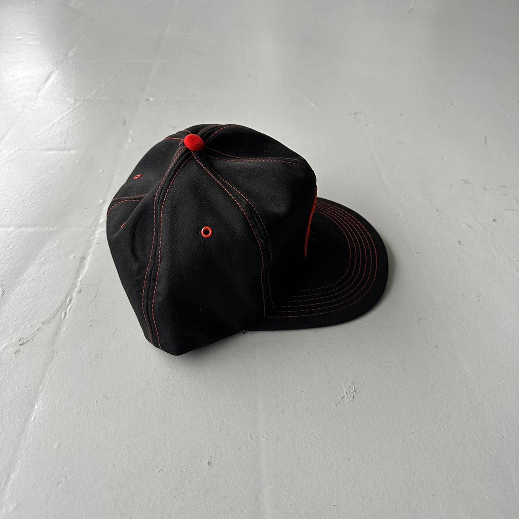 Black Richie Bros Vintage Cotton SnapBack Trucker Cap