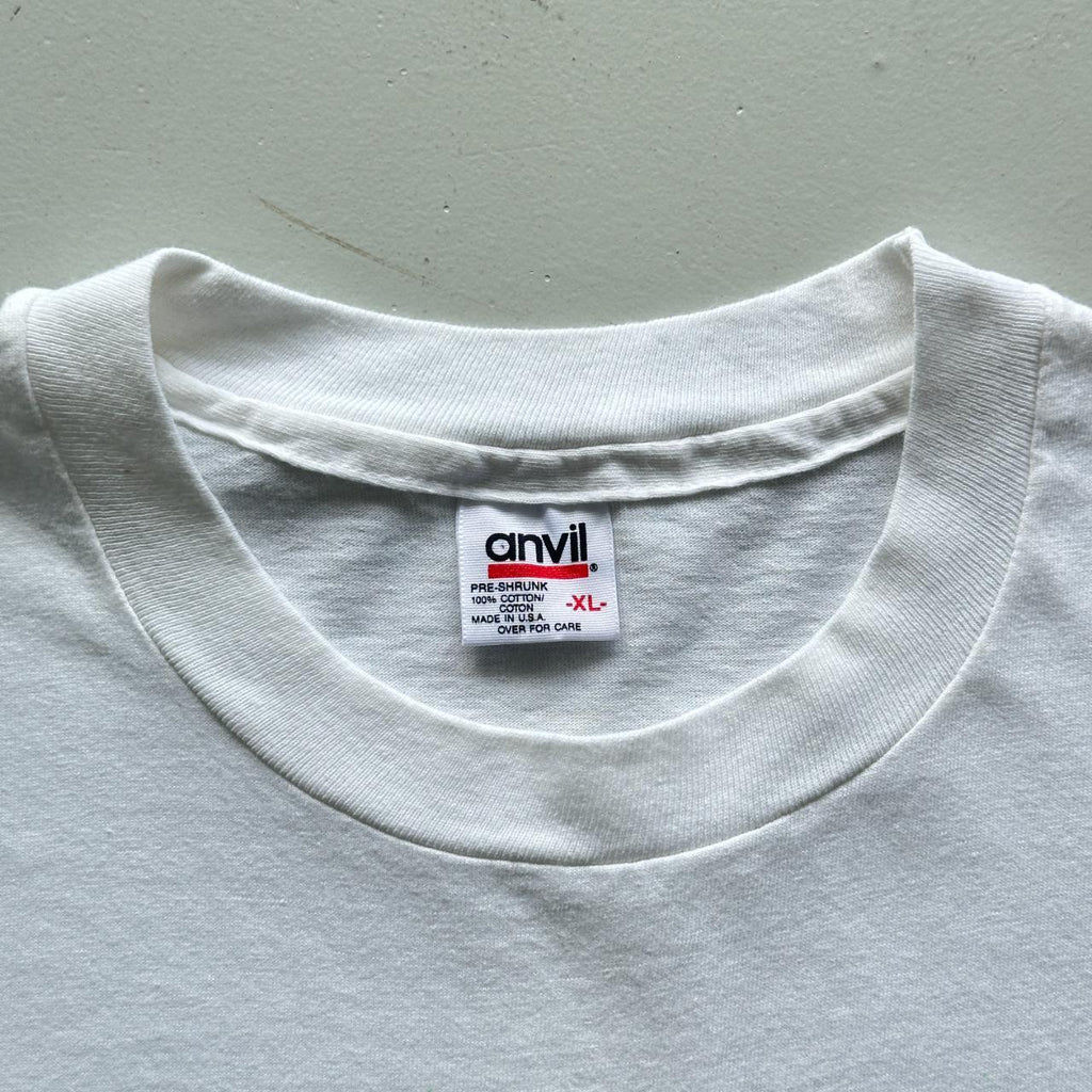 White Lactose Intolerance Vintage 90's T-shirt - XL