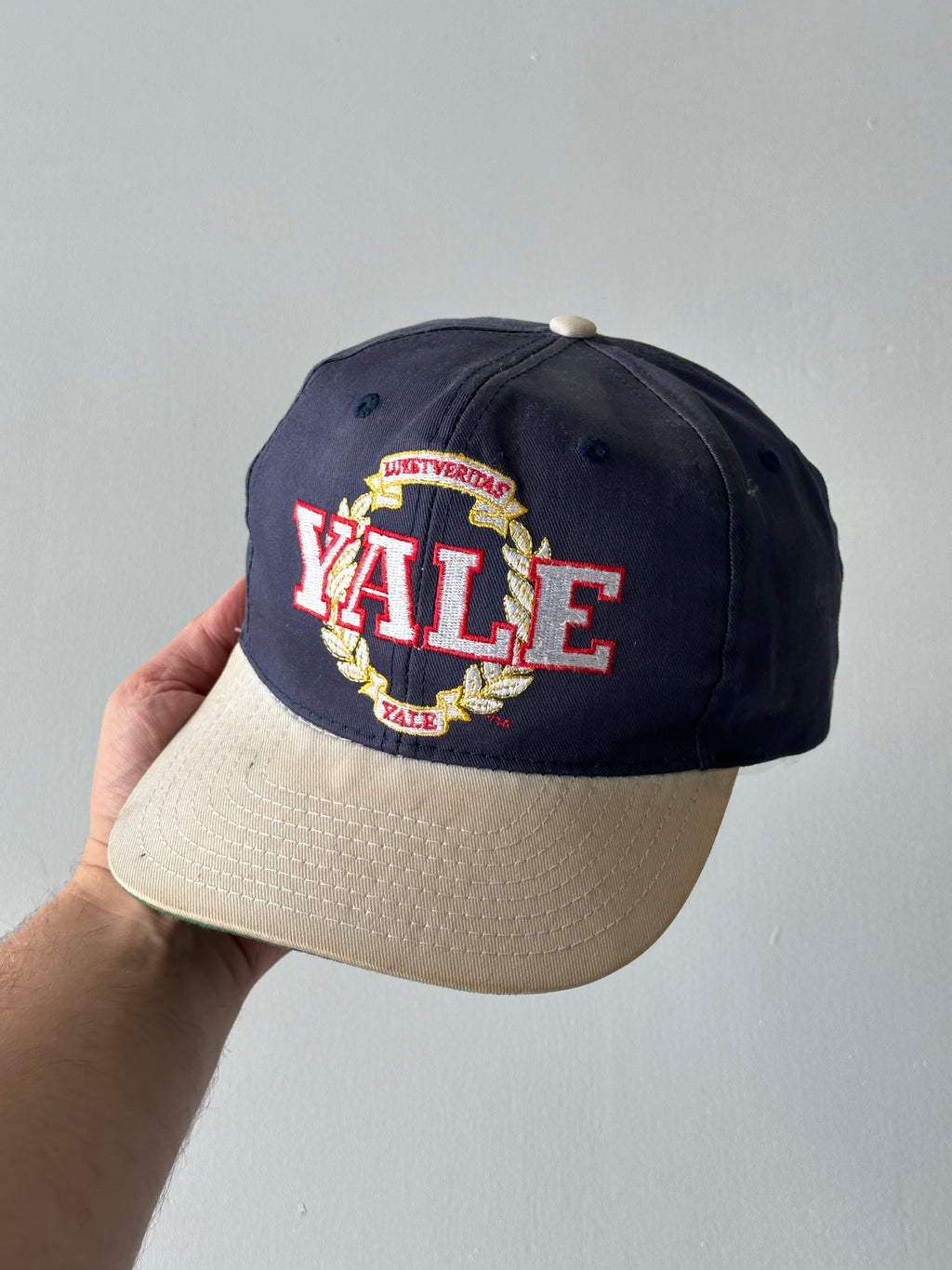 Navy / Stone Yale University 90's Vintage SnapBack Trucker Cap