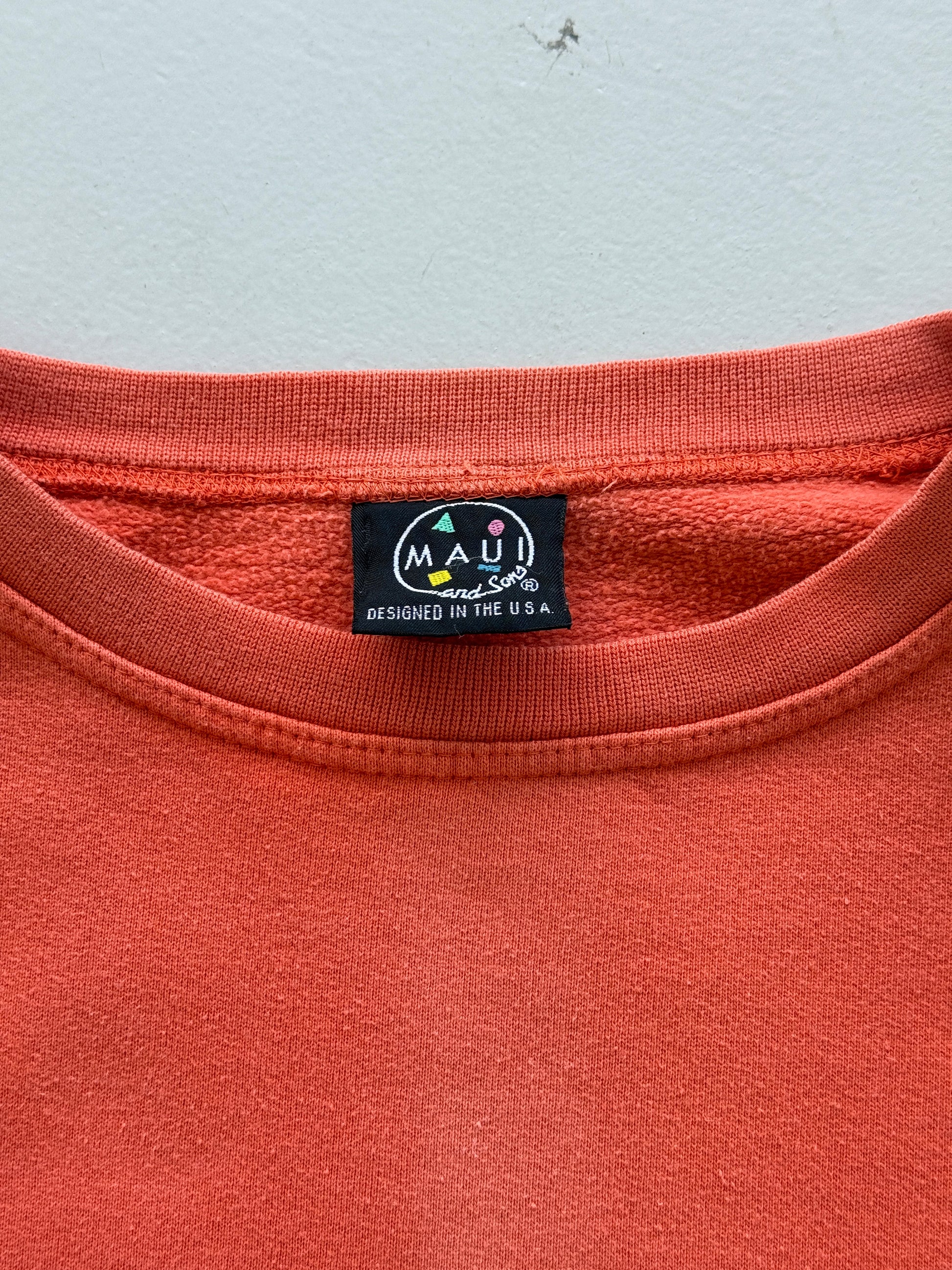 Maui and Sons Canoe Surfing 90's Vintage Sweatshirt - XL