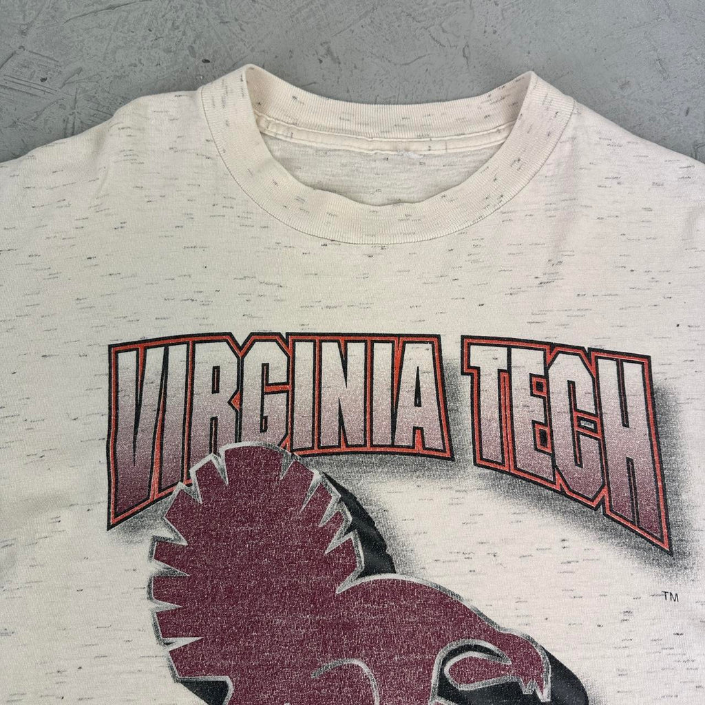 Virginia Tech 90s vintage White T-shirt - Large