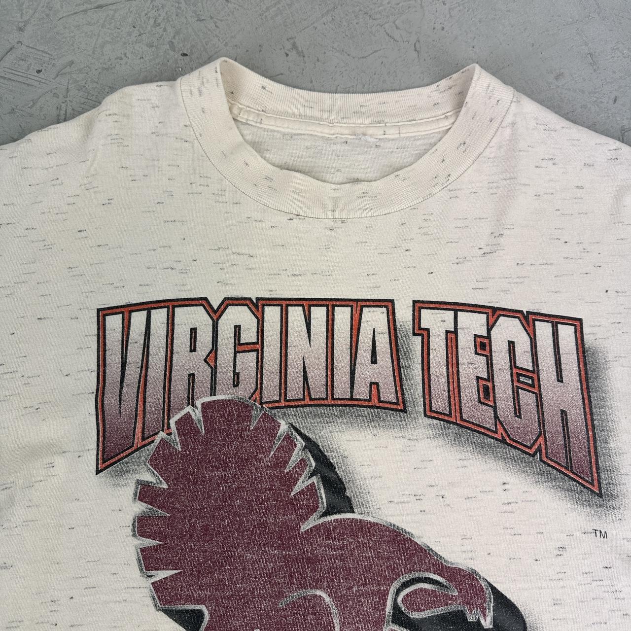 Virginia Tech 90s vintage White T-shirt - Large