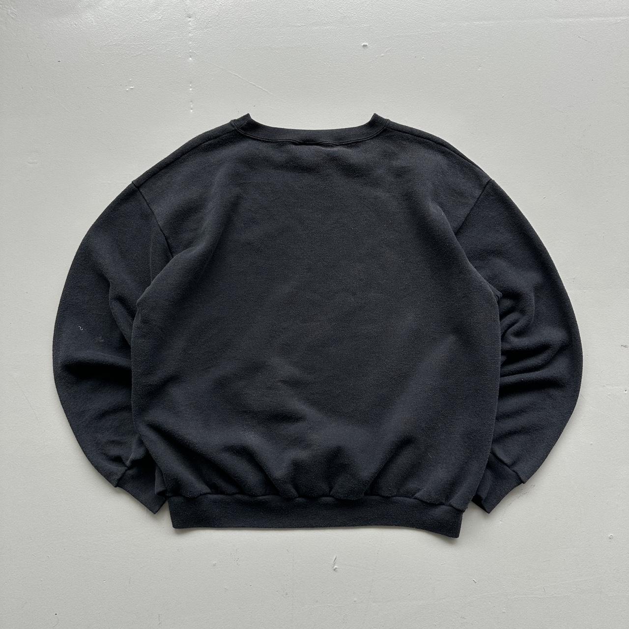 Black Harley Davidson 3D Emblem Rare 90’s Vintage Sweatshirt - Large