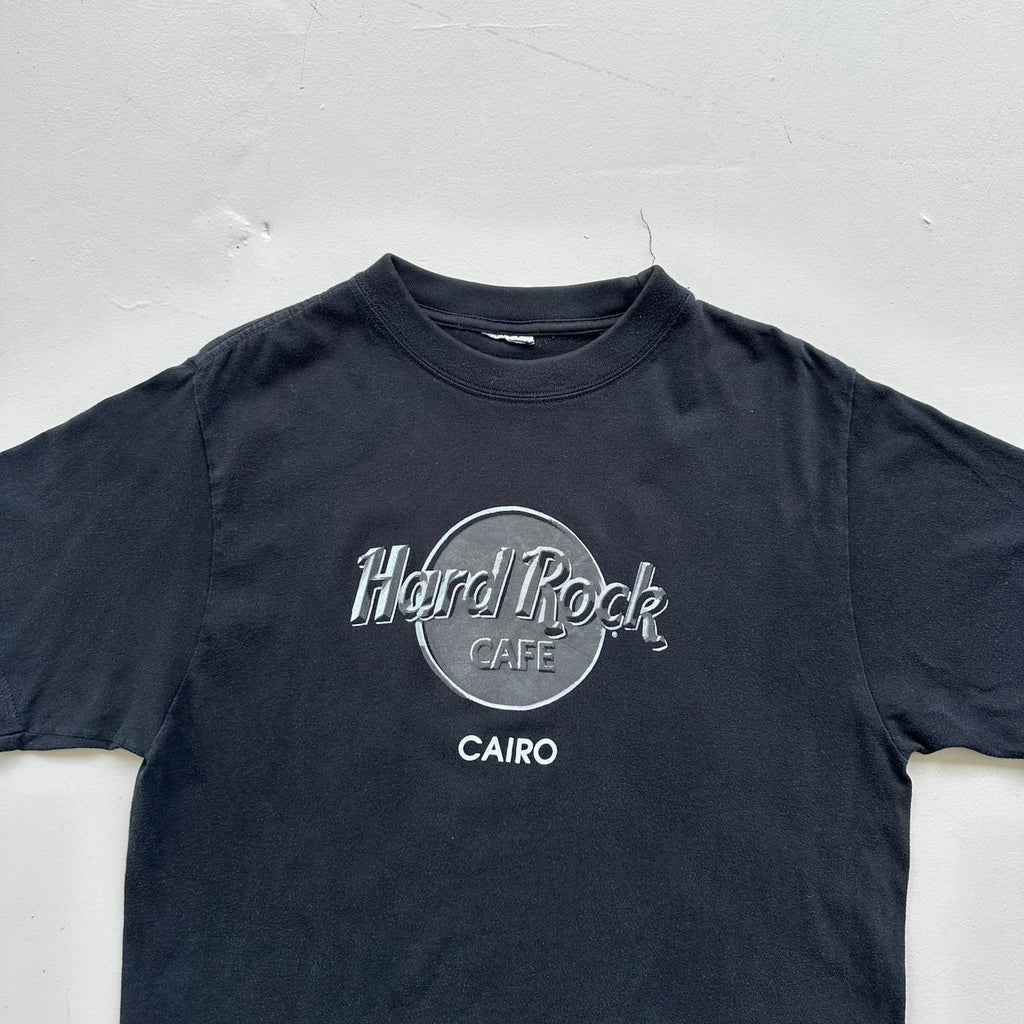Black Hard Rock Cairo 90s Vintage T-shirt - Large
