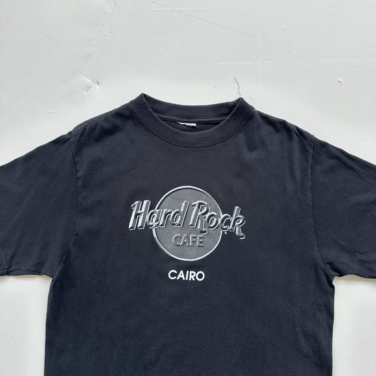 Black Hard Rock Cairo 90s Vintage T-shirt - Large