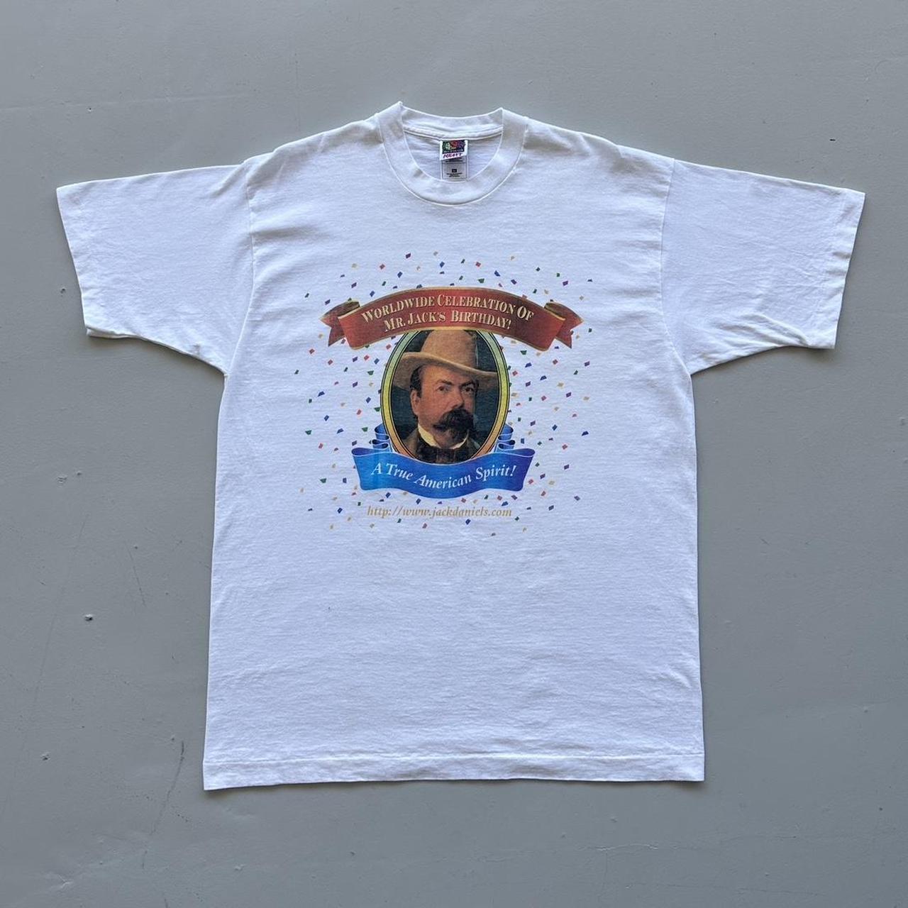 White Jack Daniels 90s Vintage T-shirt - XL