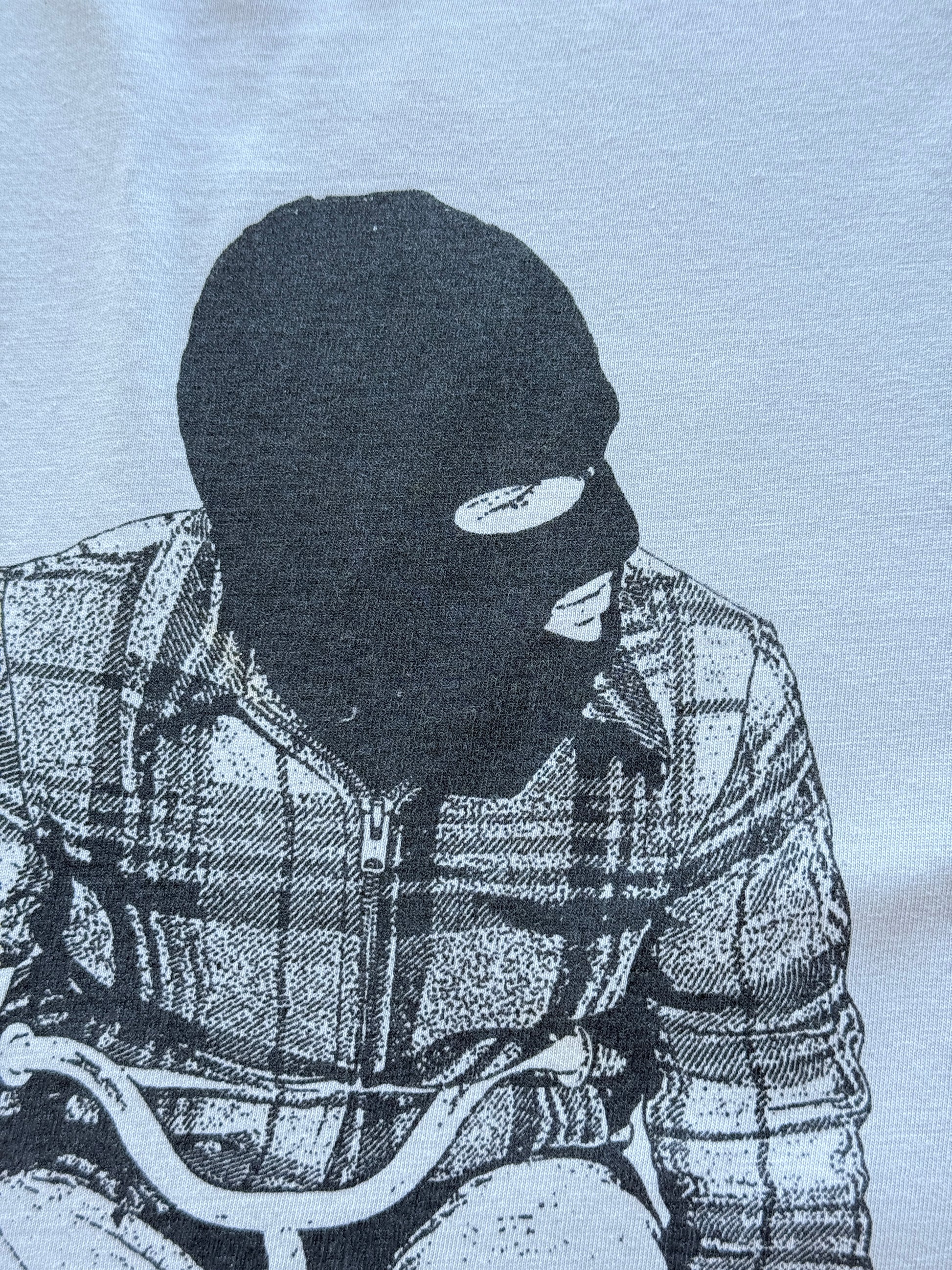 Cream B.I.K.E. Balaclava BMX Y2K Vintage Graphic T-Shirt - Medium