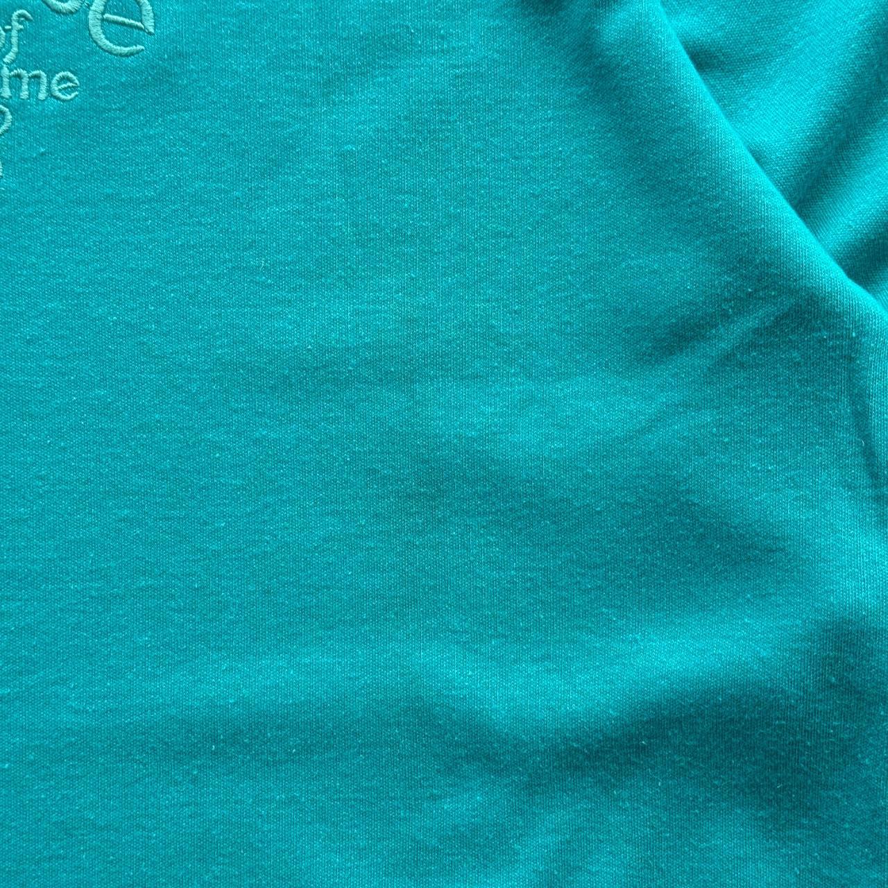 Light Blue Converse 90's Deadstock Graphic Mock Neck Sweatshirt - Large