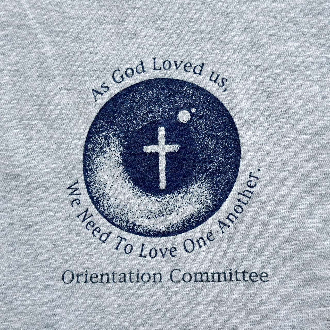 Grey Religious Christian Vintage 90's T-shirt - XL