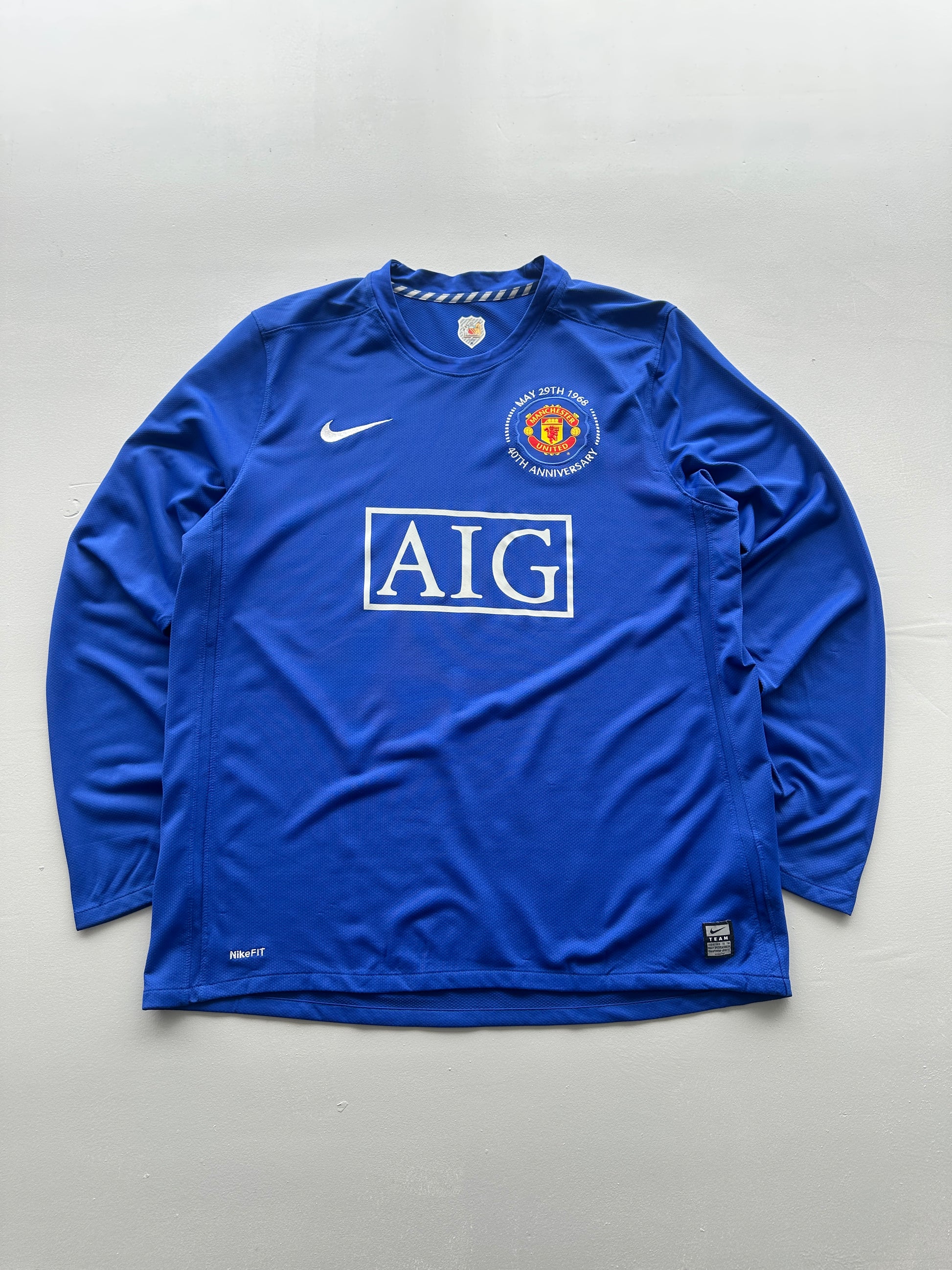 Nike Man Utd 40th Anniversary AIG 00's Vintage Football Shirt - Large