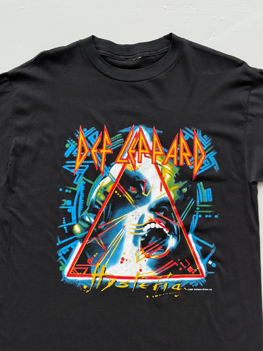 Def Leppard Hysteria Tour Rare 1987-88 Single Stitch Vintage T-Shirt - Large