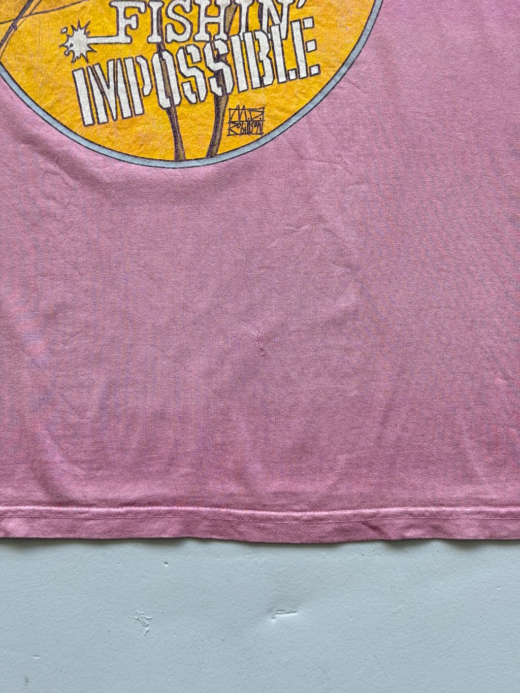 Weird Fish Fishin' Impossible Vintage Graphic T-Shirt - XL