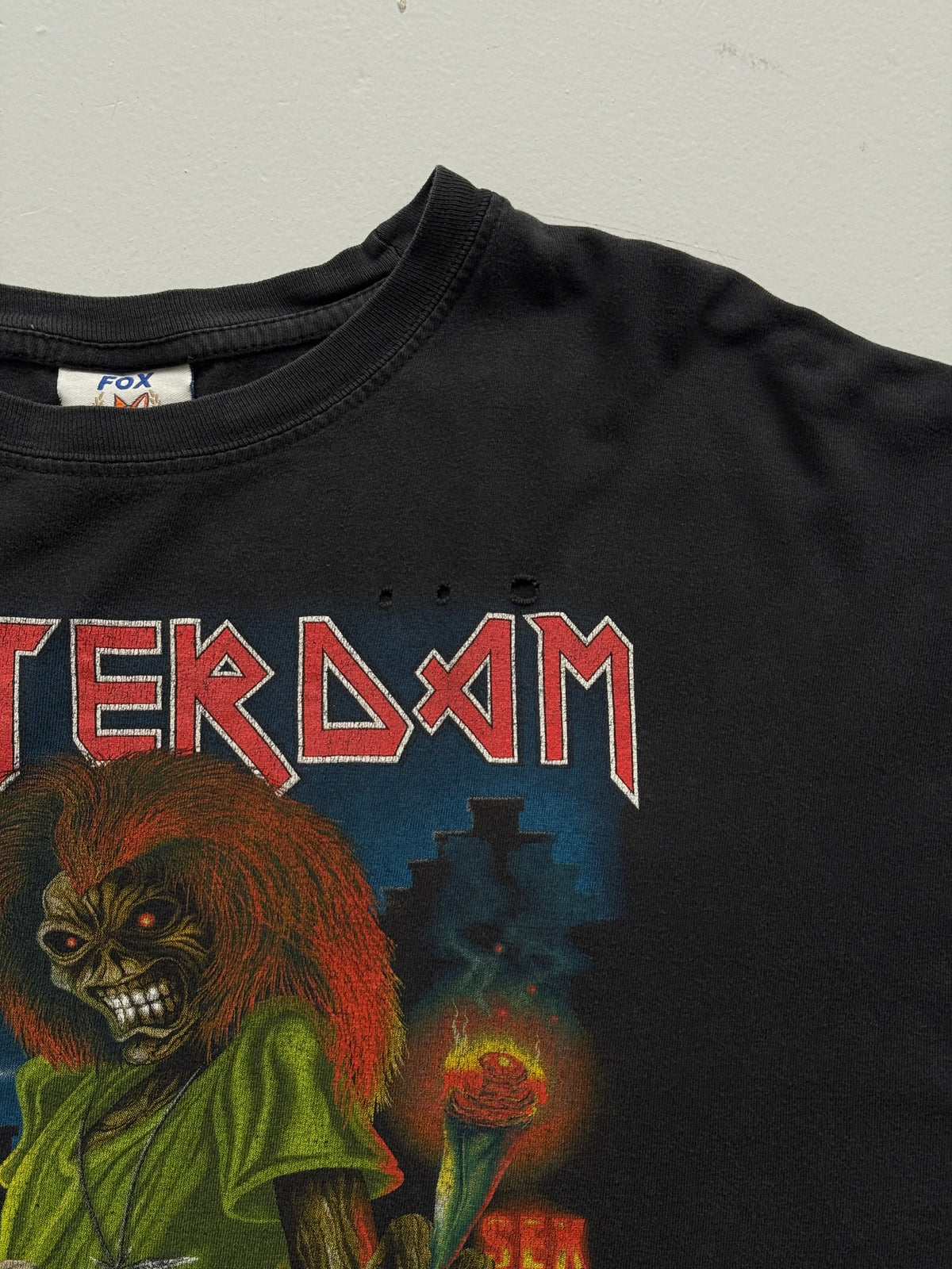 Black Amsterdam Iron Maiden 2000's Vintage Graphic T-Shirt - Large