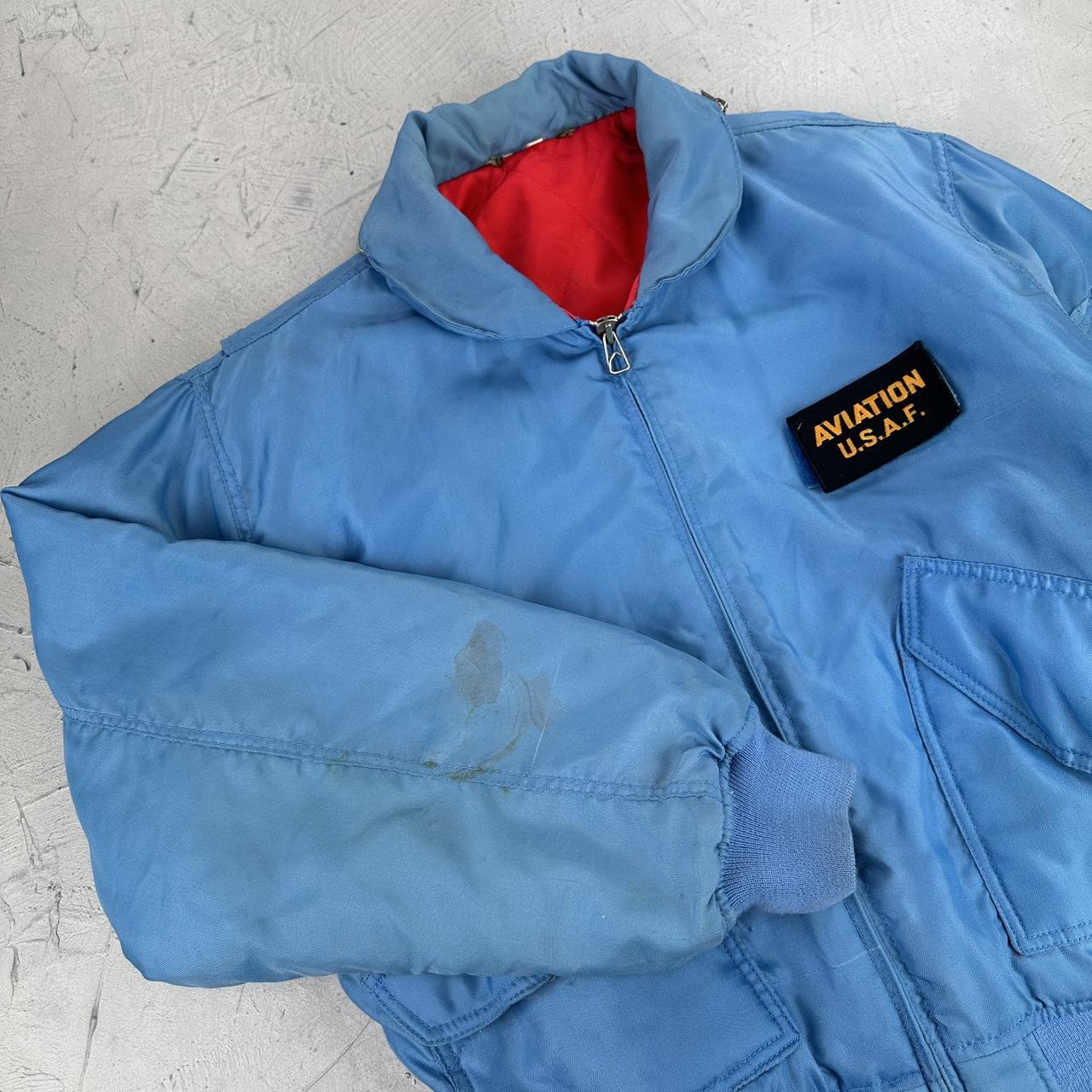 MA2 90s vintage Blue bomber jacket - XL