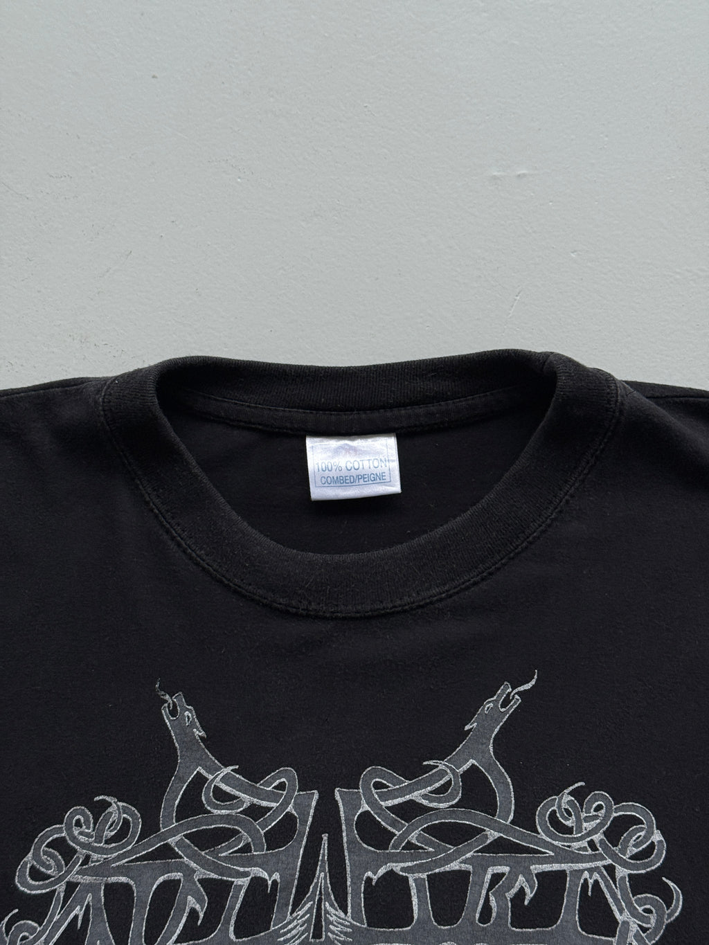 Black Enslaved 2003 Below the Lights Euro Boot Vintage Graphic T-Shirt - Large