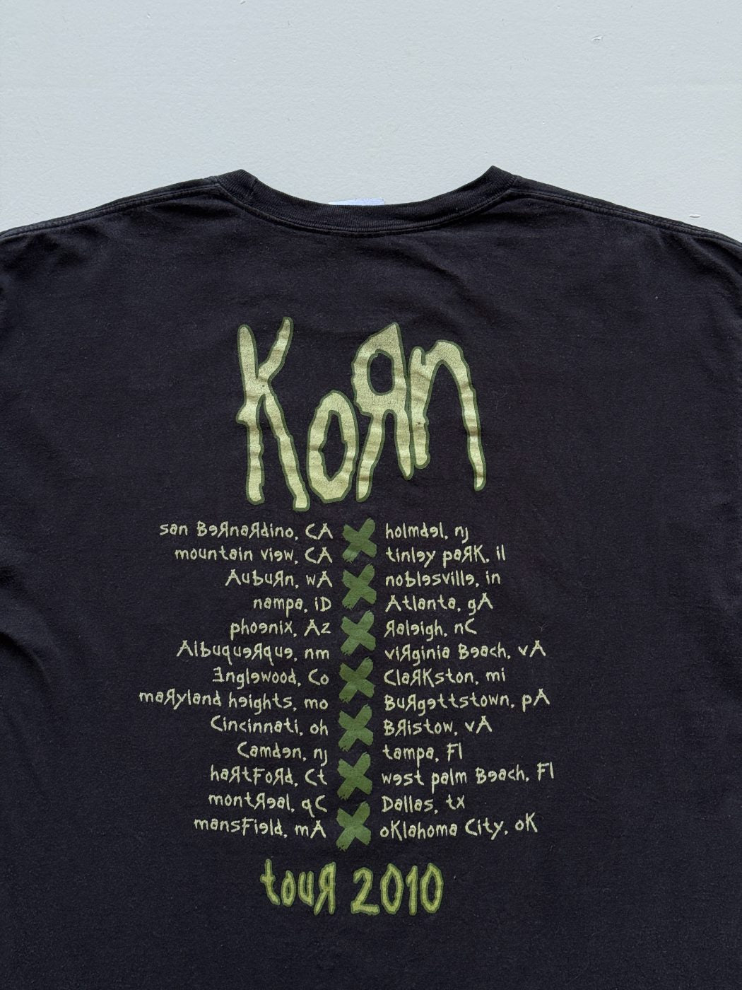 Korn Tour 2010 Vintage Band T-Shirt - XL