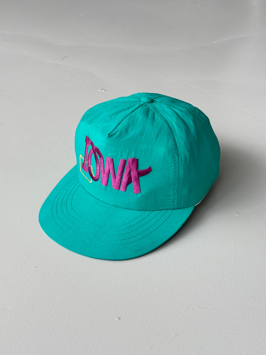 Teal Iowa State 90's Vintage SnapBack Trucker Cap