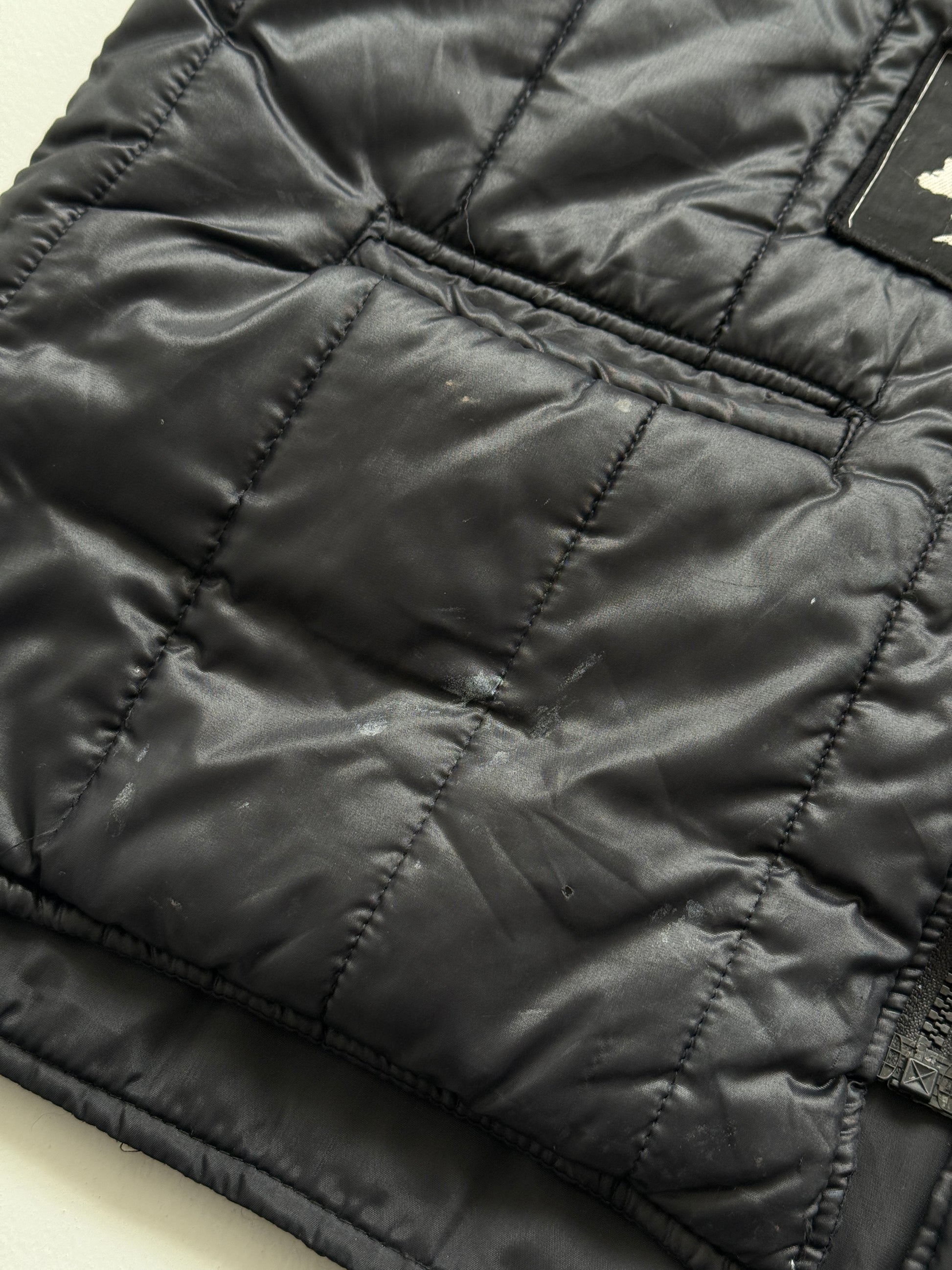 CB Radio Nuts Patch Quilted 70s/80s Vintage Gilet Vest - XL