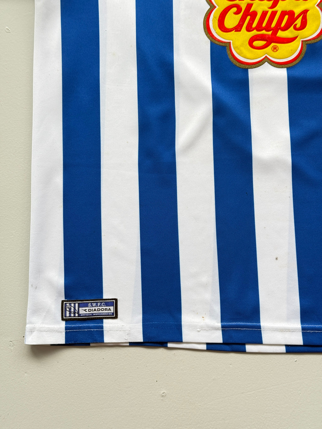 Diadora Sheffield Wednesday Chupa Chups 00's Vintage Football Shirt #18 - Large