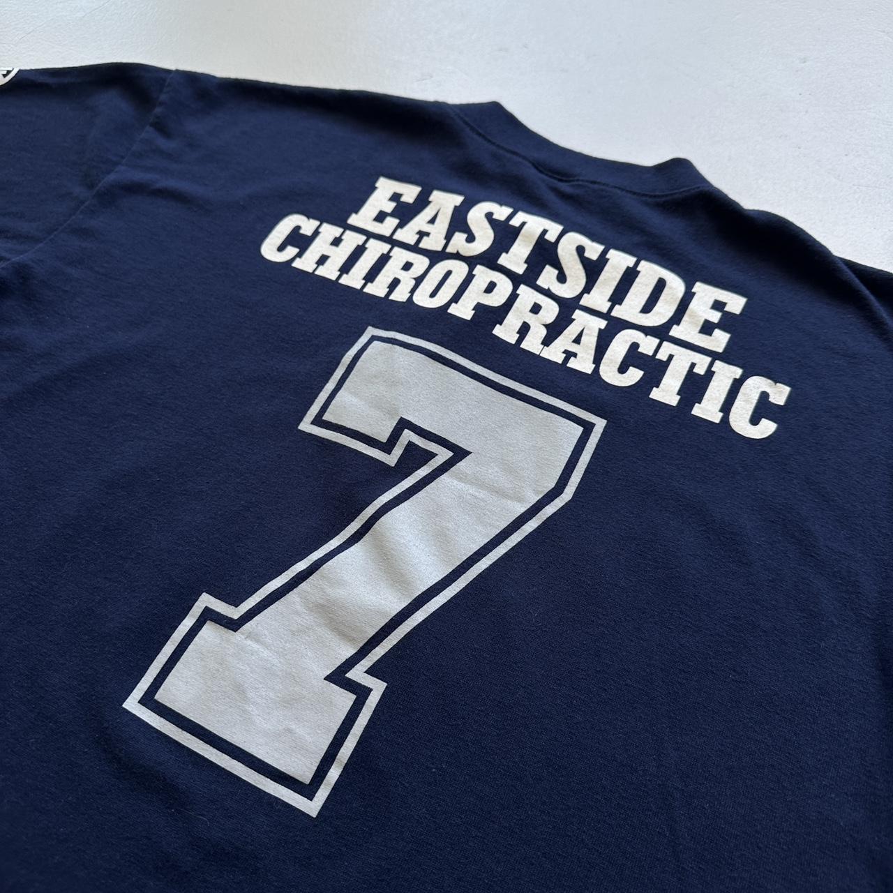 Navy Baseball Back Crackers 90s Vintage T-shirt - Large