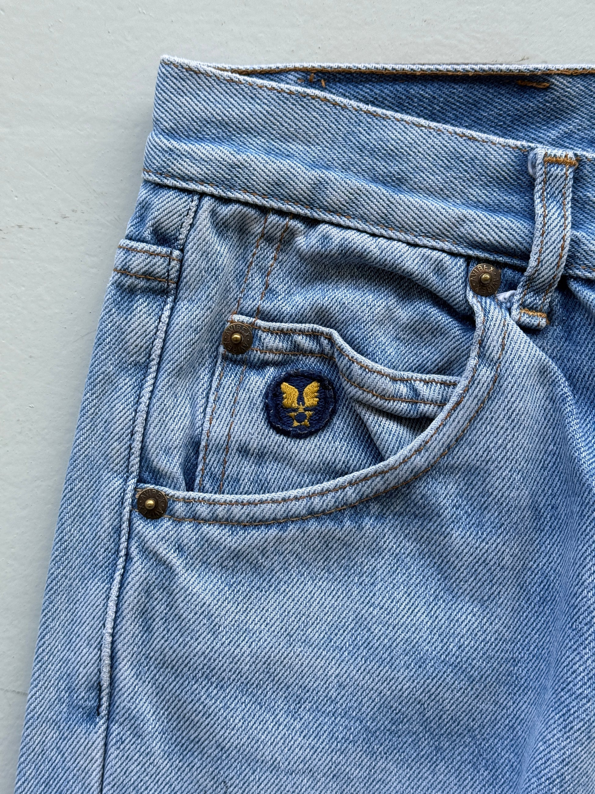 Denim Avirex 90's Straight Leg Vintage  Mom Jeans - 24” x 26”