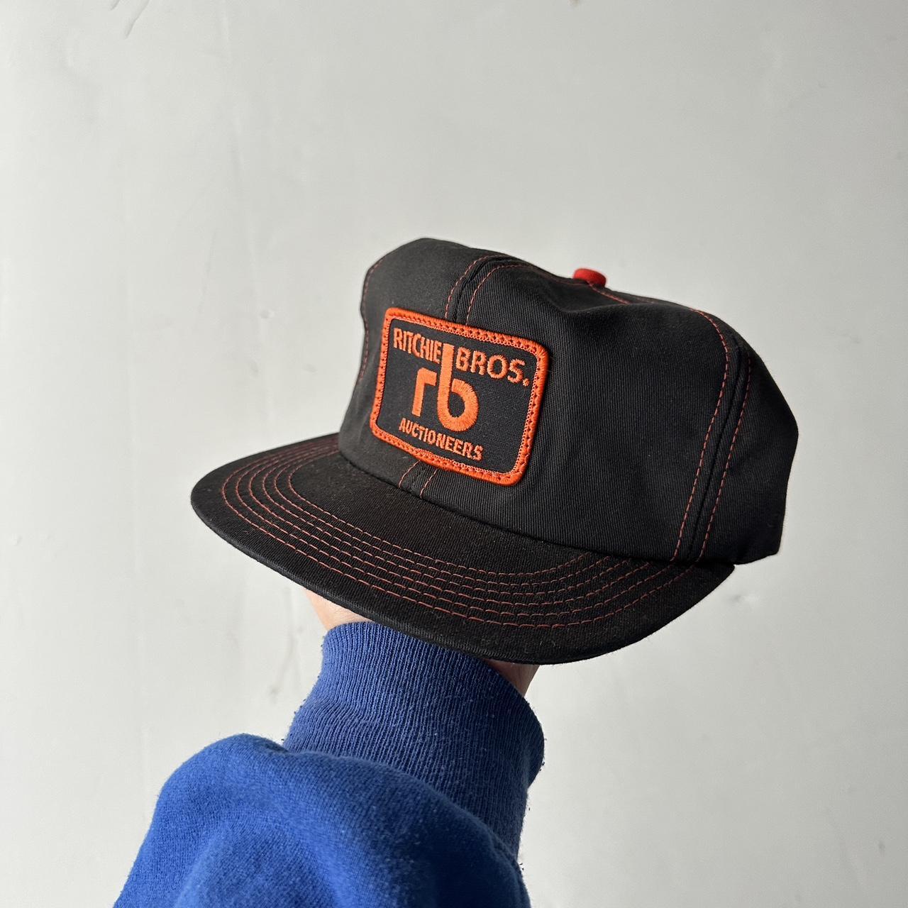 Black Richie Bros Vintage Cotton SnapBack Trucker Cap