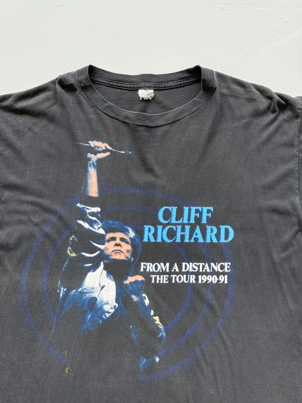 Cliff Richard From A Distance The Tour 1990-91 Vintage Single Stitch T-Shirt - L