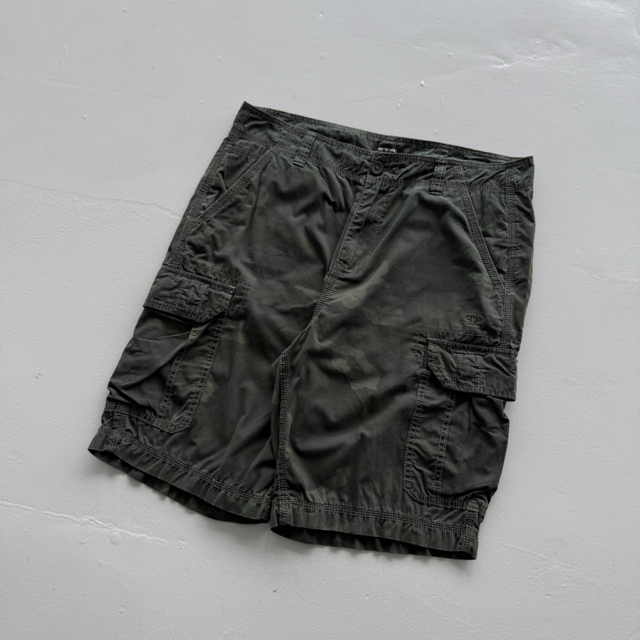 Dark Green Animal Surfwear Cotton 00’s Cargo Shorts - 32"