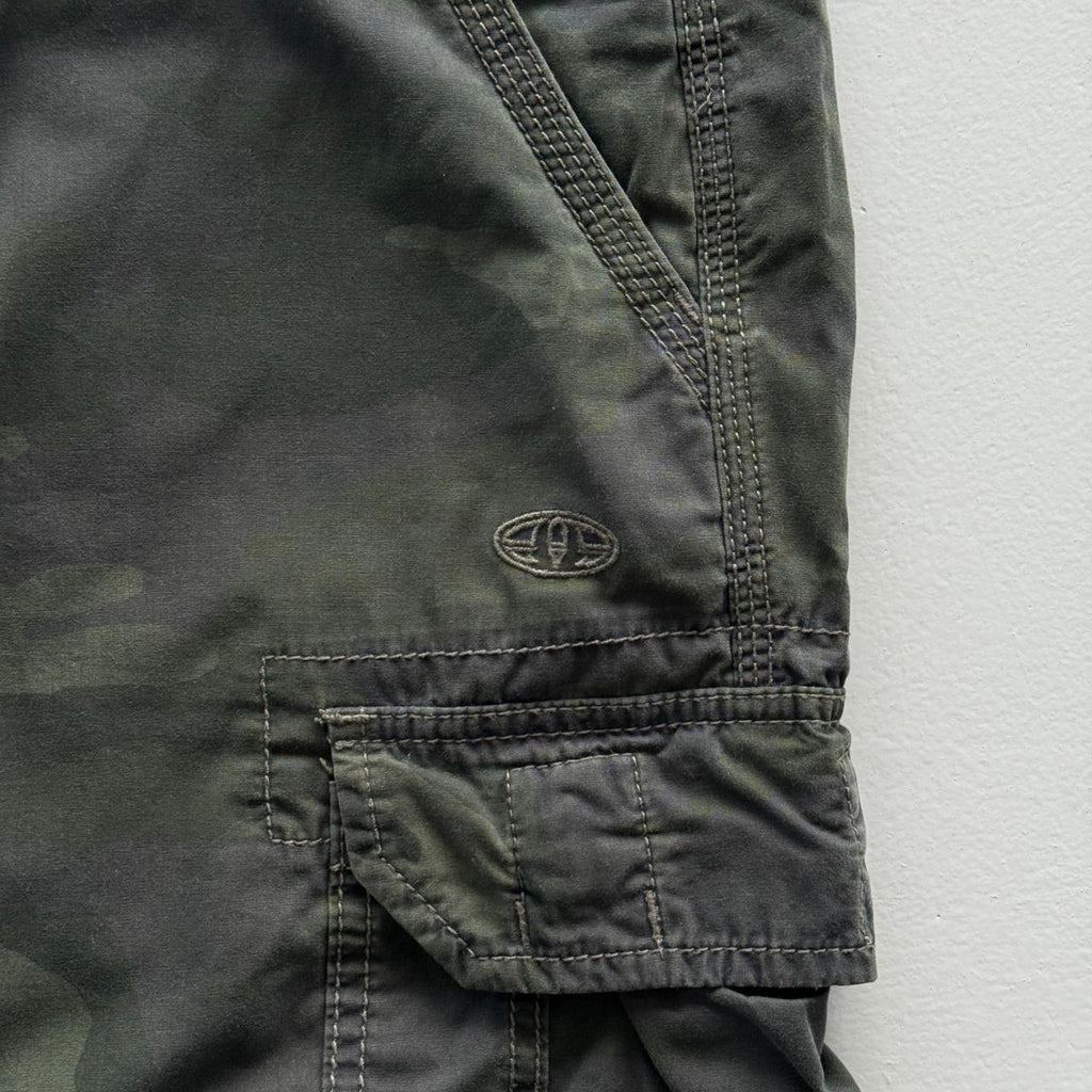 Dark Green Animal Surfwear Cotton 00’s Cargo Shorts - 32"