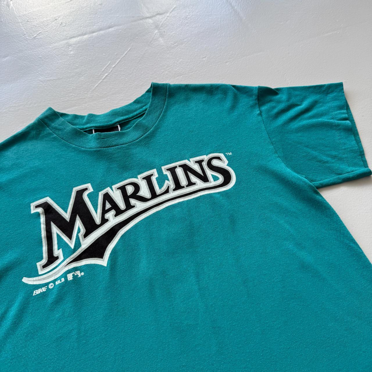 Blue Florida Marlins 90s Vintage Baby T-shirt - Size 8