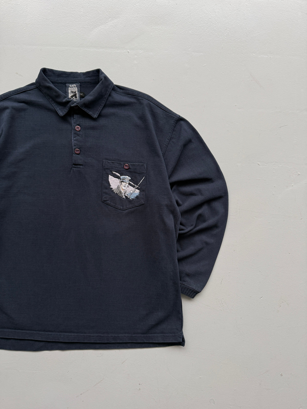 Corto Maltese Studio Aventures 90's Vintage Rugby Polo - Large