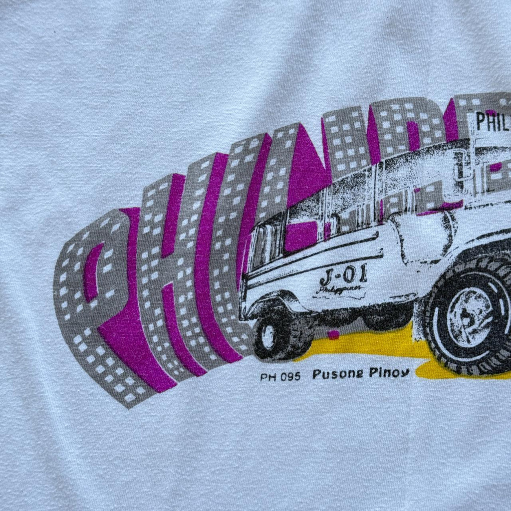 White Philippines Vintage 90s T-shirt - Small