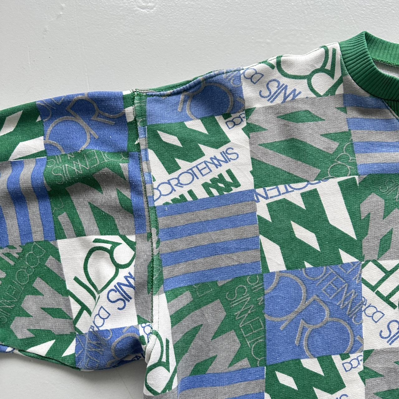 Blue Green Doro Tennis Vintage Graphic Sweatshirt - Men’s Boxy Small / Women’s 10/12