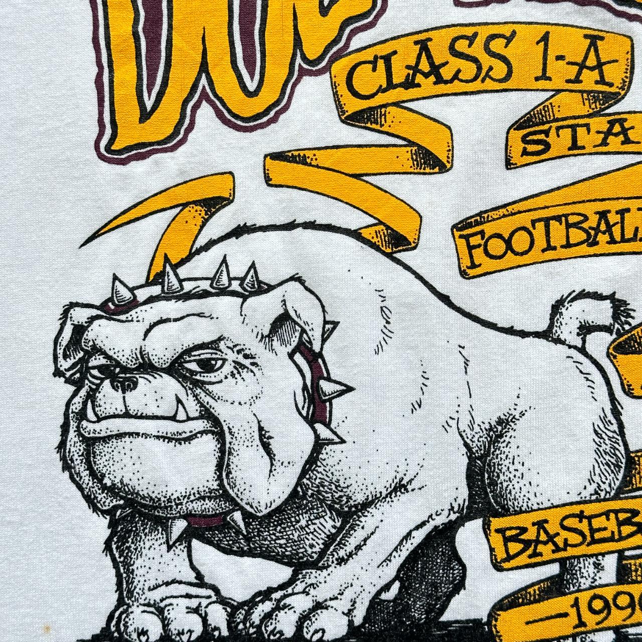 White Thorndale Bulldogs Vintage 90's T-shirt - Large