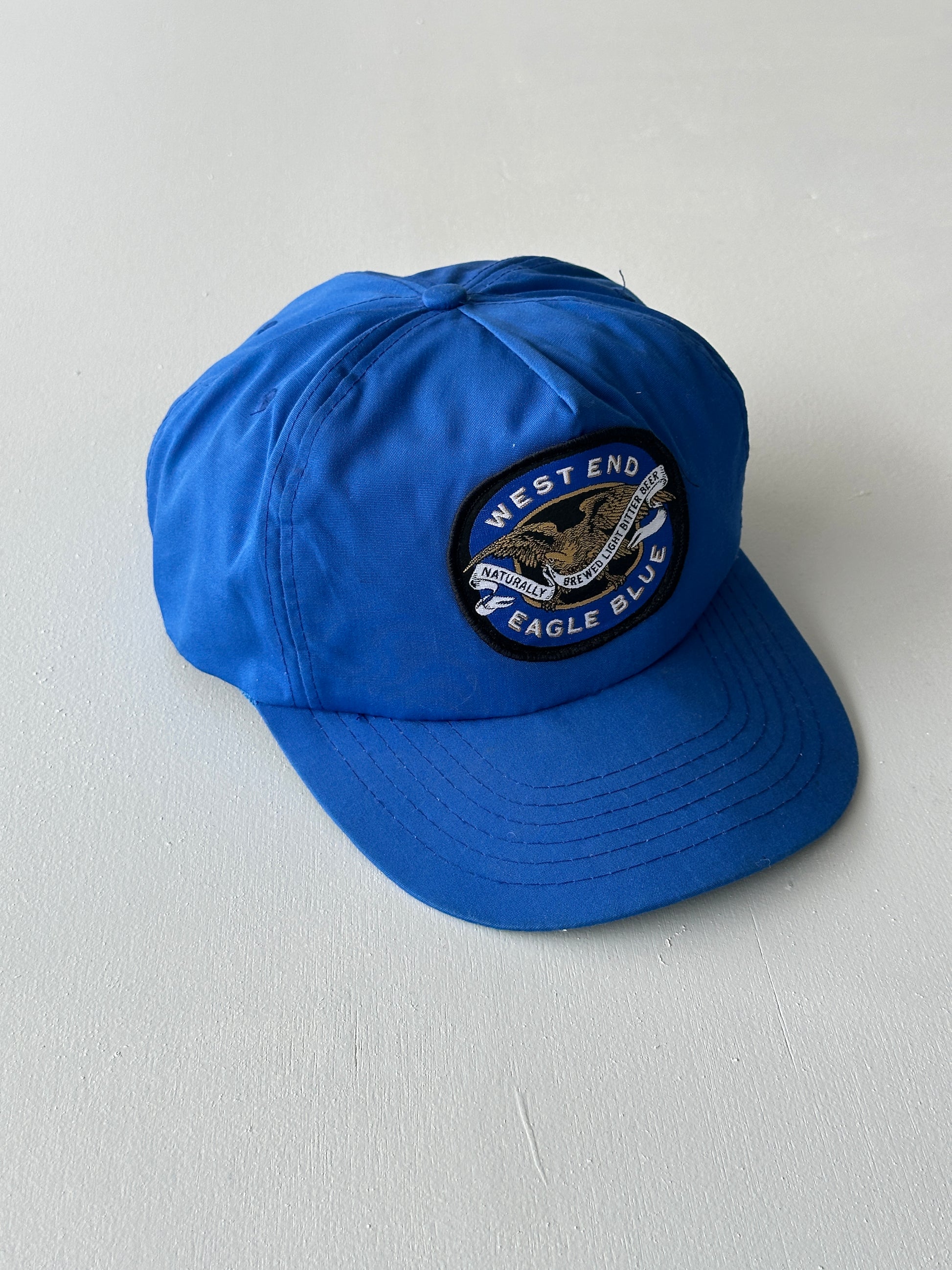 Blue West End Eagle Blue Beer 90's Vintage SnapBack Trucker Cap