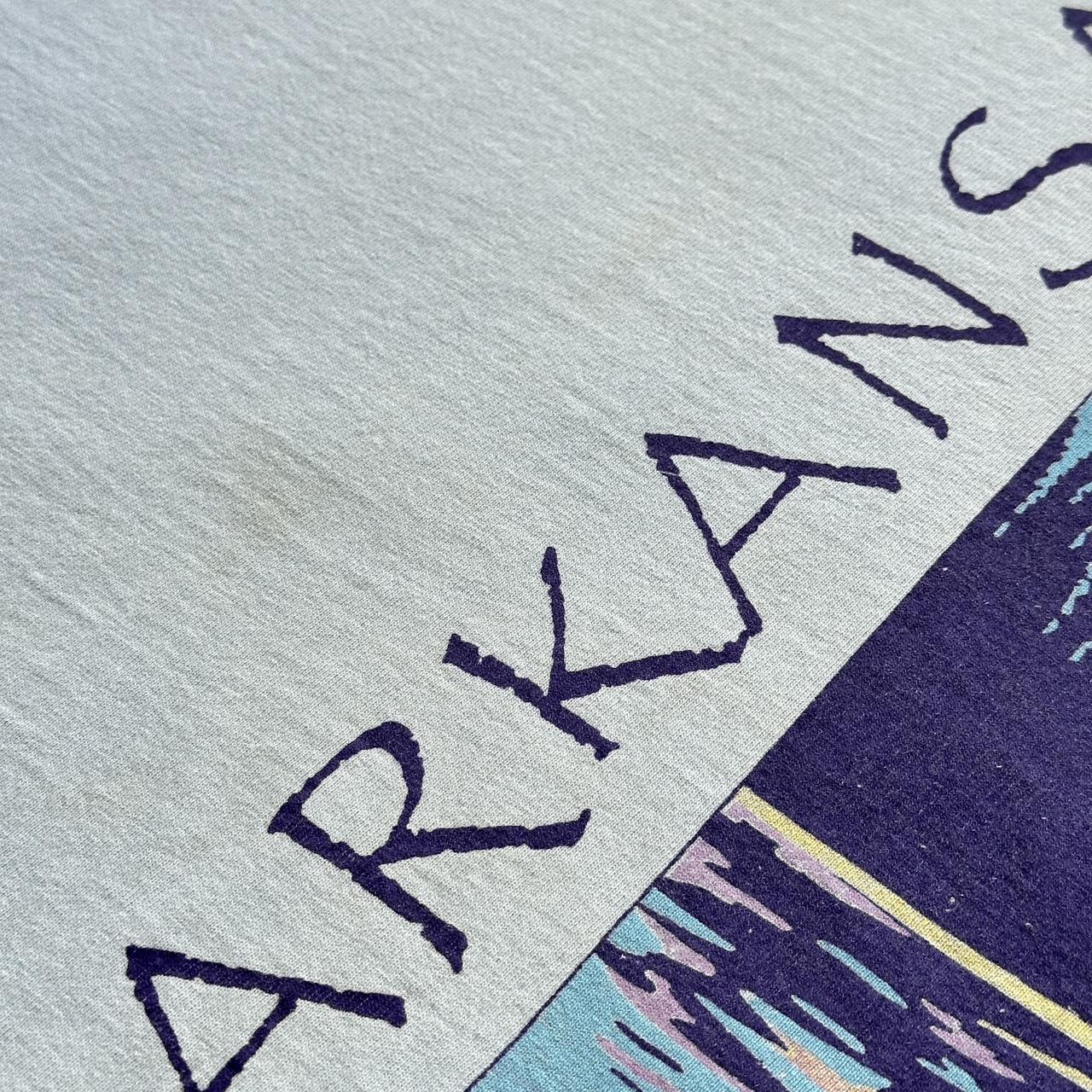 Pale Blue Arkansas Tourist Vintage 90's T-shirt - Large