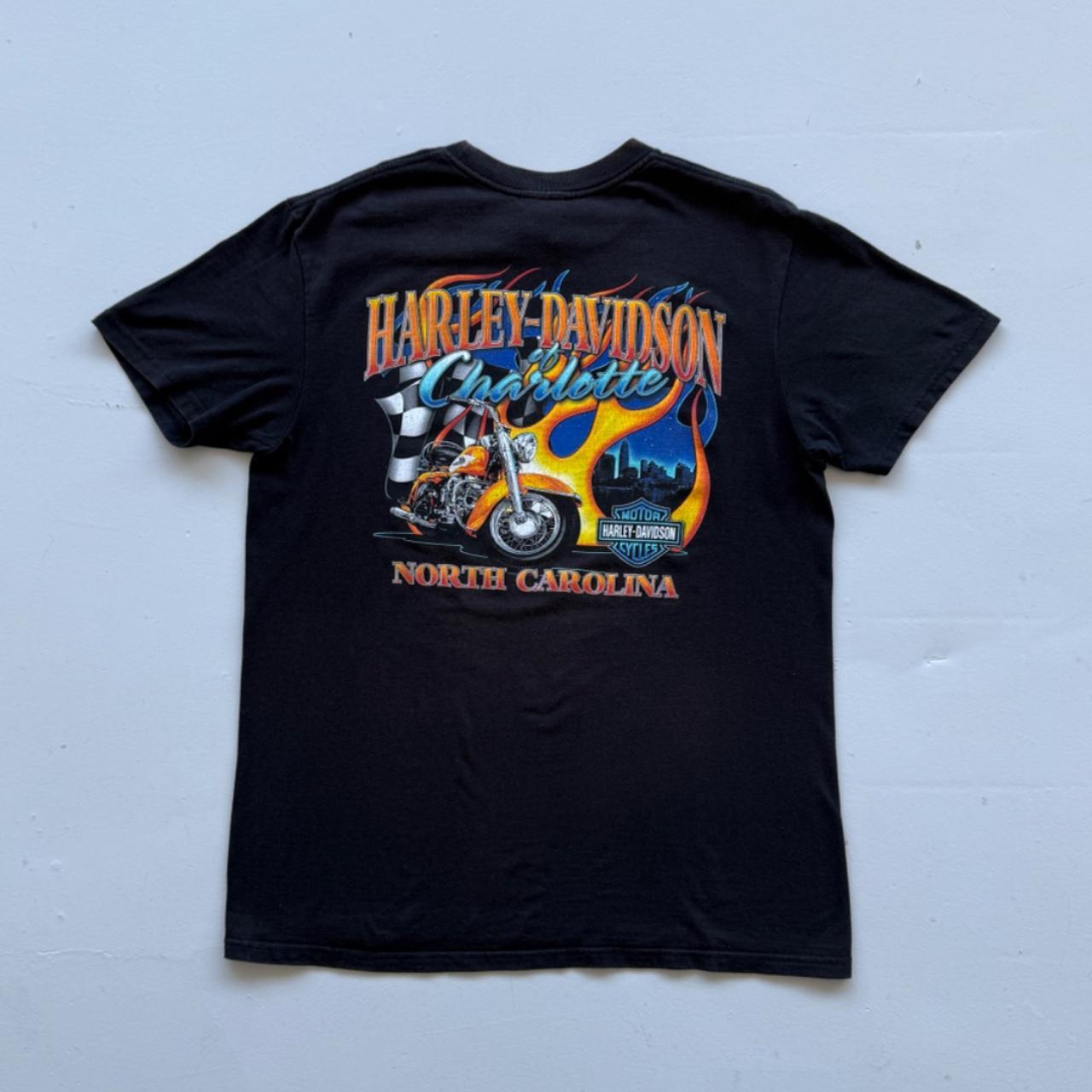 Black Harley Davidson 90s Vintage Graphic T-shirt - Large