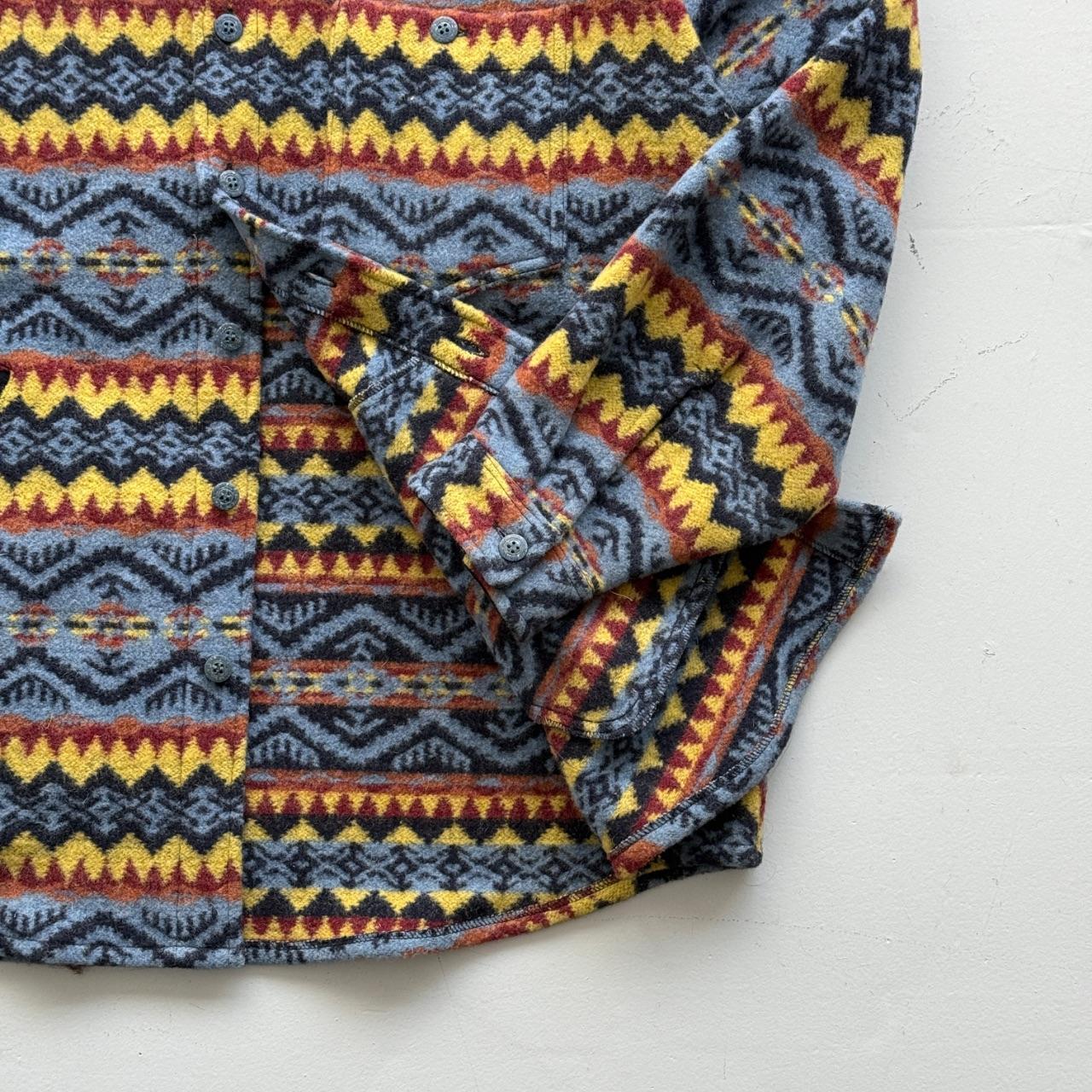 Geometric Pattern Mito 90’s Deadstock Over Shirt - XL