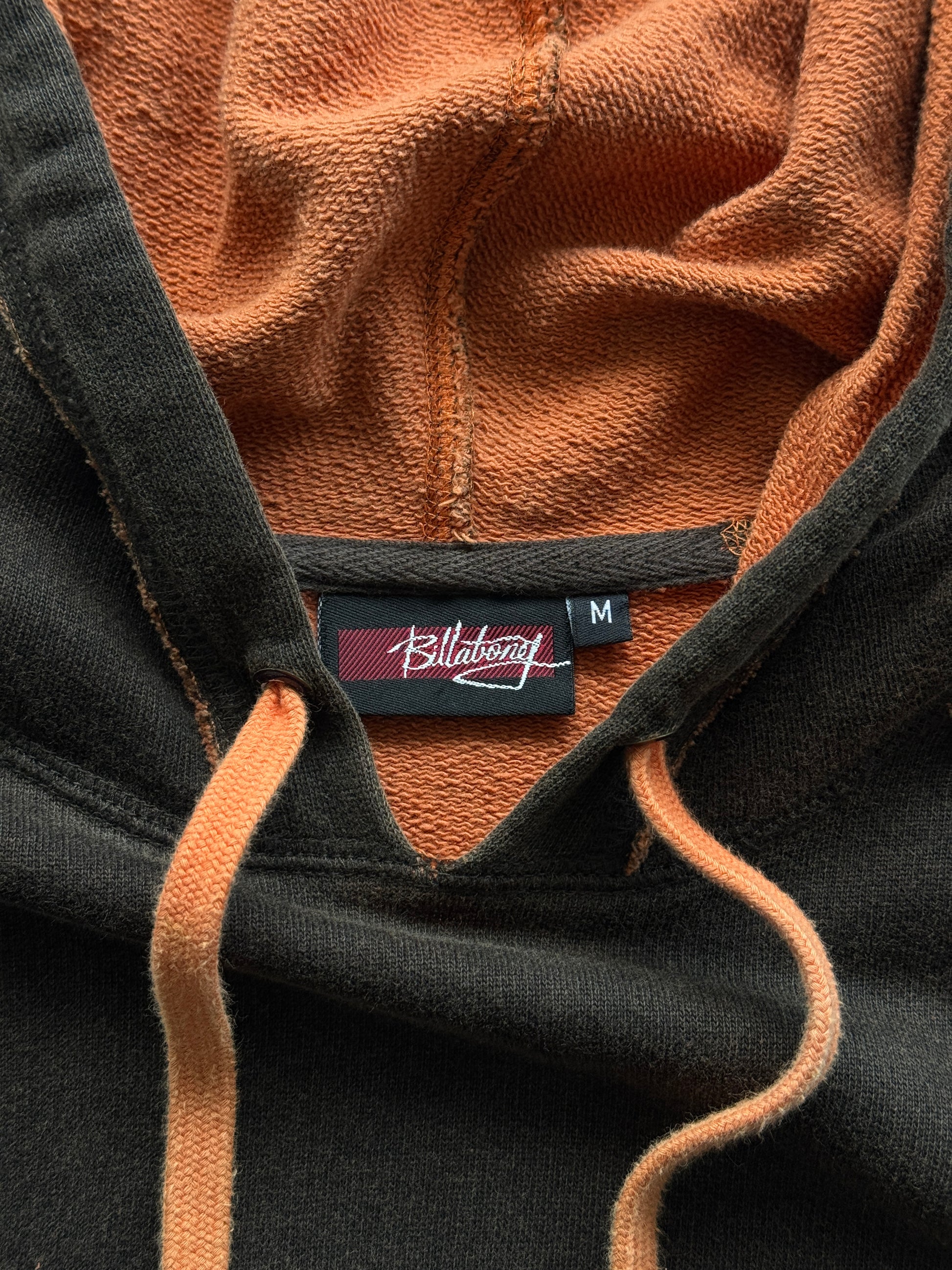 Brown Billabong 00's Vintage Y2K Surfer Graphic Hoodie - Medium