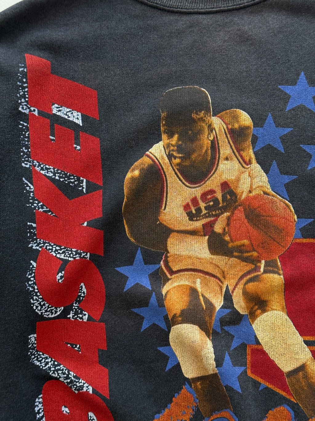 Patrick Ewing #9 USA Basketball Olympics 90's Vintage Sweatshirt - Medium