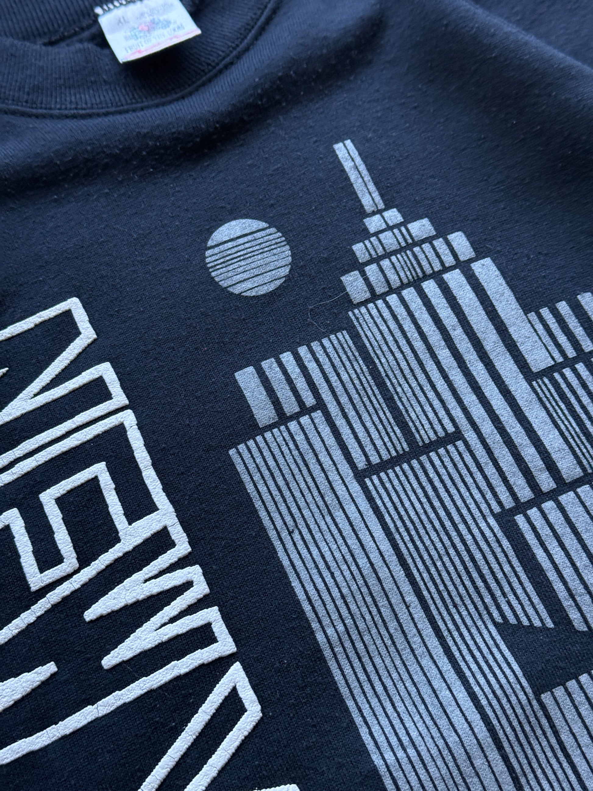 Navy New York 90's Vintage Tourist Sweatshirt Jumper - XL