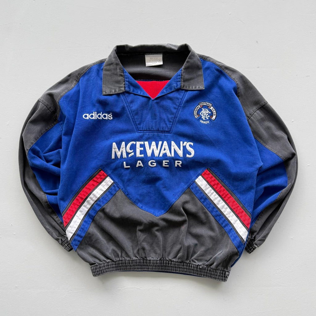 Adidas Rangers Glasgow 1992-1994 Rare Training Drill Top Jacket - Medium